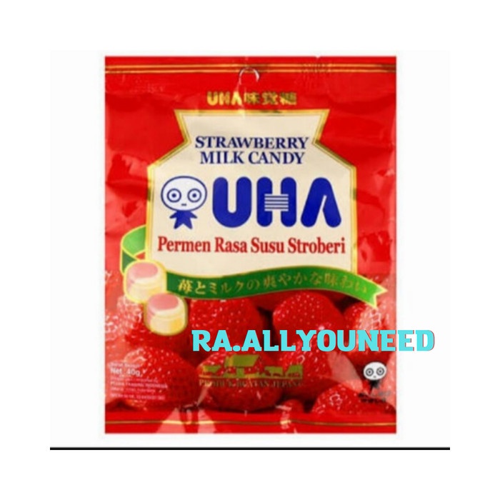 

Uha Strawberry Milk Candy / Permen Susu Rasa Stawberry 103 gram