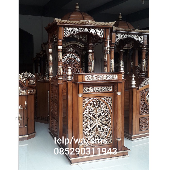 

Mimbar Masjid Podium Masjid Bahan kayu Jati | Harga murah Termurah cod redy