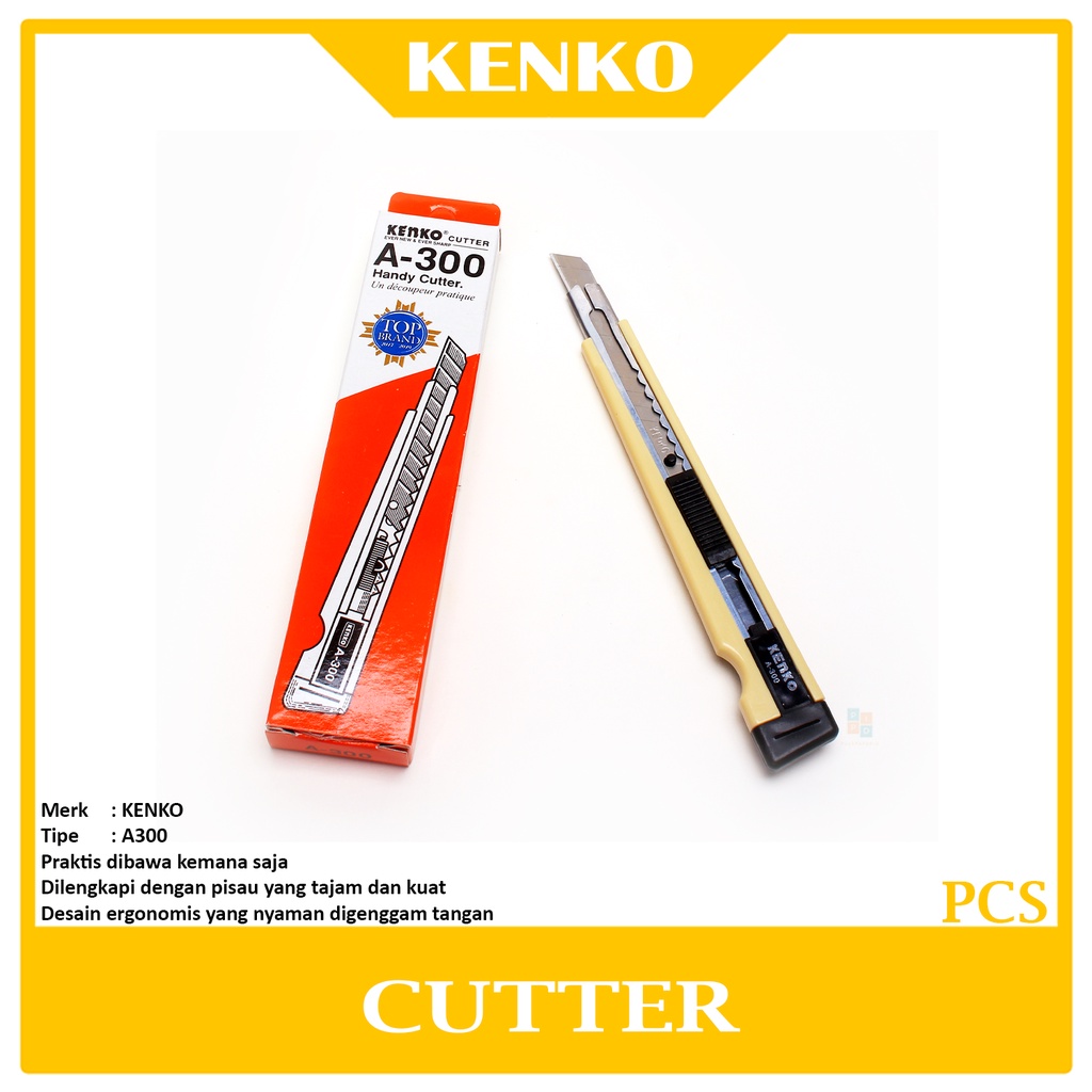 

KENKO - Pisau Cutter Kecil A-300 Variasi - Pcs