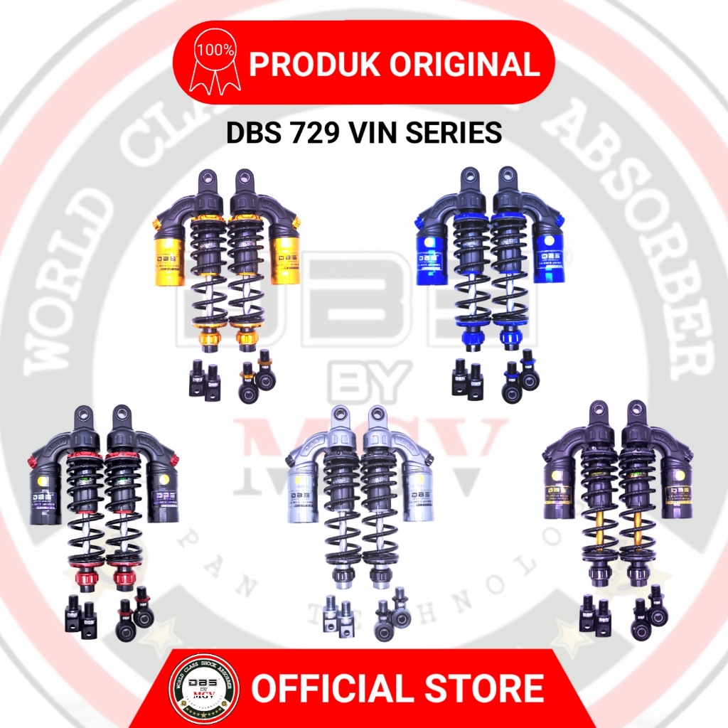 Shock Tabung DBS 728 VON SERIES 310/320MM W175 RX KING VERZA TIGER MEGA PRO GL PRO WIN CB AEROX NMAX