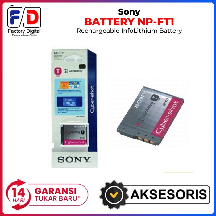 Battery Sony NP-FT1 for DSC-T1/T5/T9/T10/T11/T33, DSC-L1, DSC-M2/M2