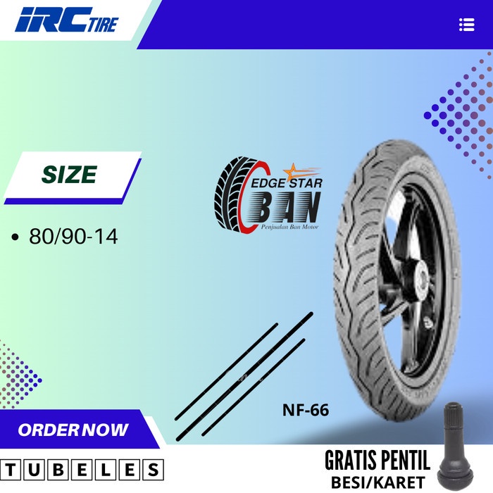 BAN IRC NF66 (80/90-14) Tubeless