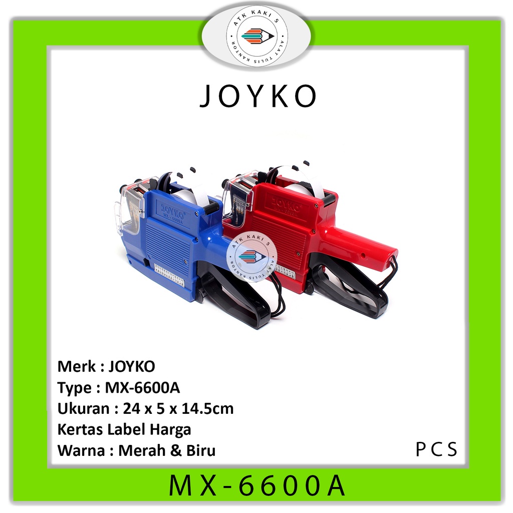 

JOYKO - Price Labeller 2 Baris - Label Harga MX-6600A - Pcs
