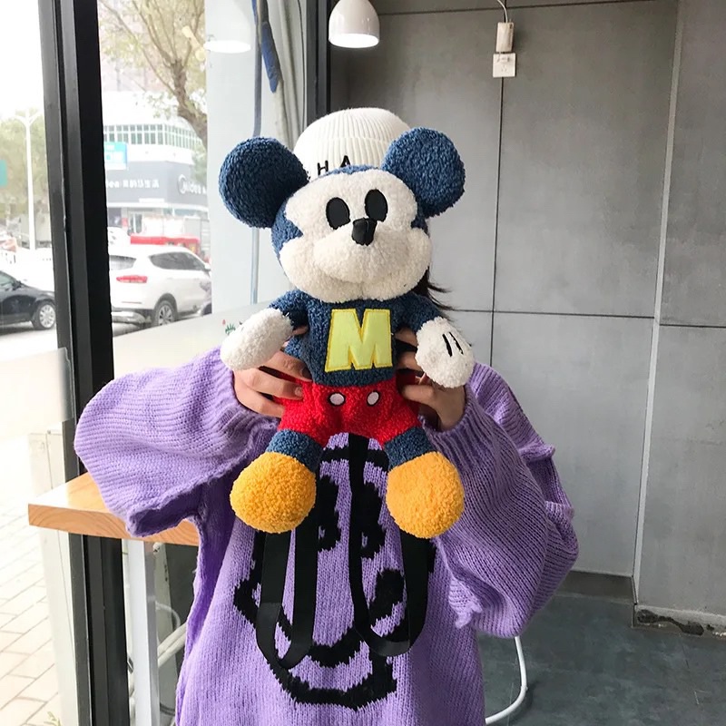 Bebe tas Bahu bulu anak dewasa Mickey mouse boneka