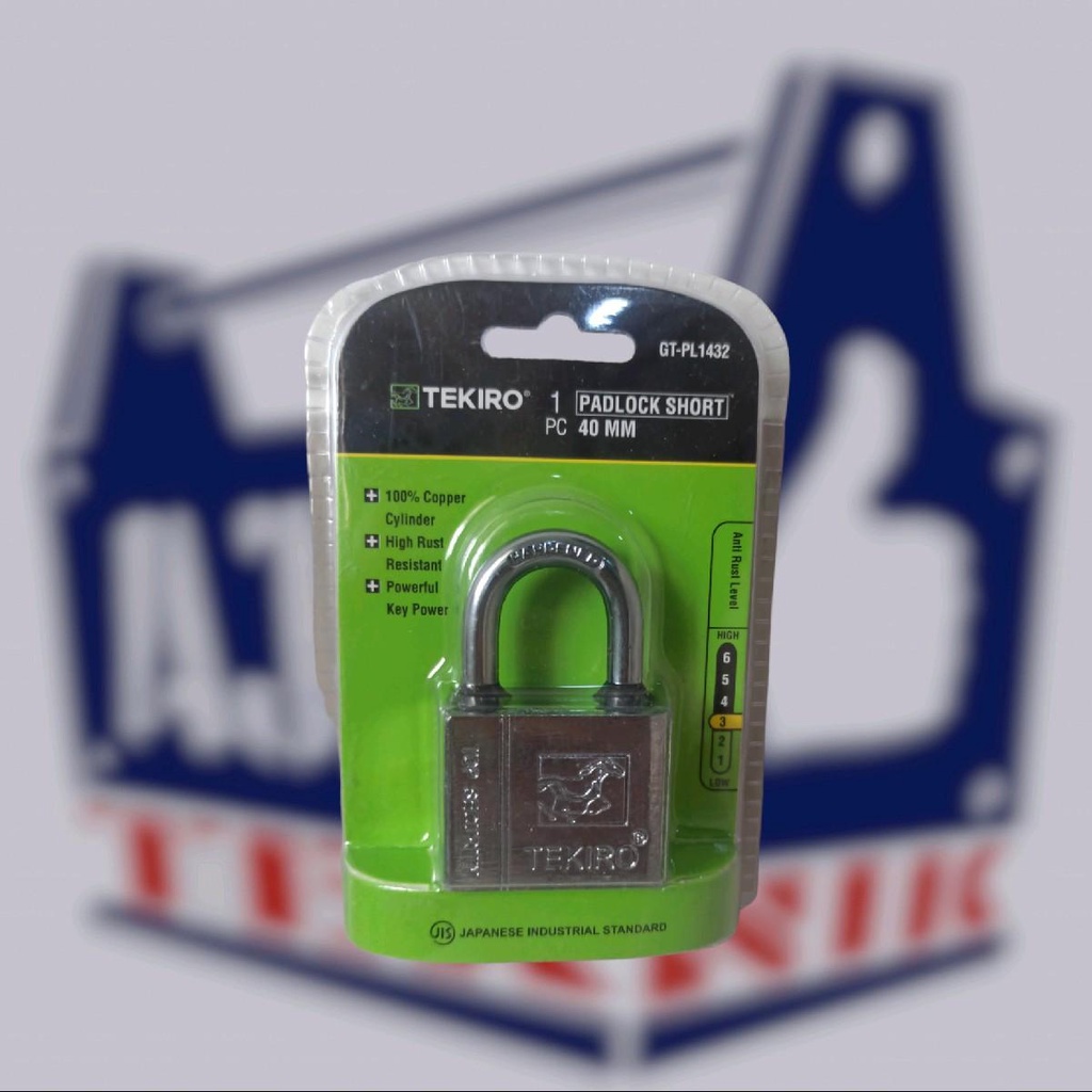 Gembok tekiro ukuran 40mm 50mm gembok tekiro