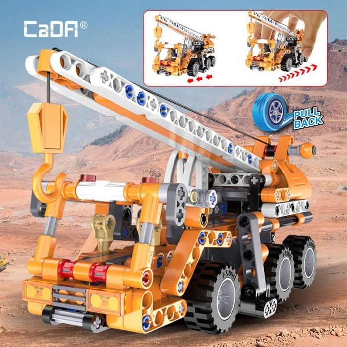 Double E CADA C52013W Engineering Crane Return Building Blocks