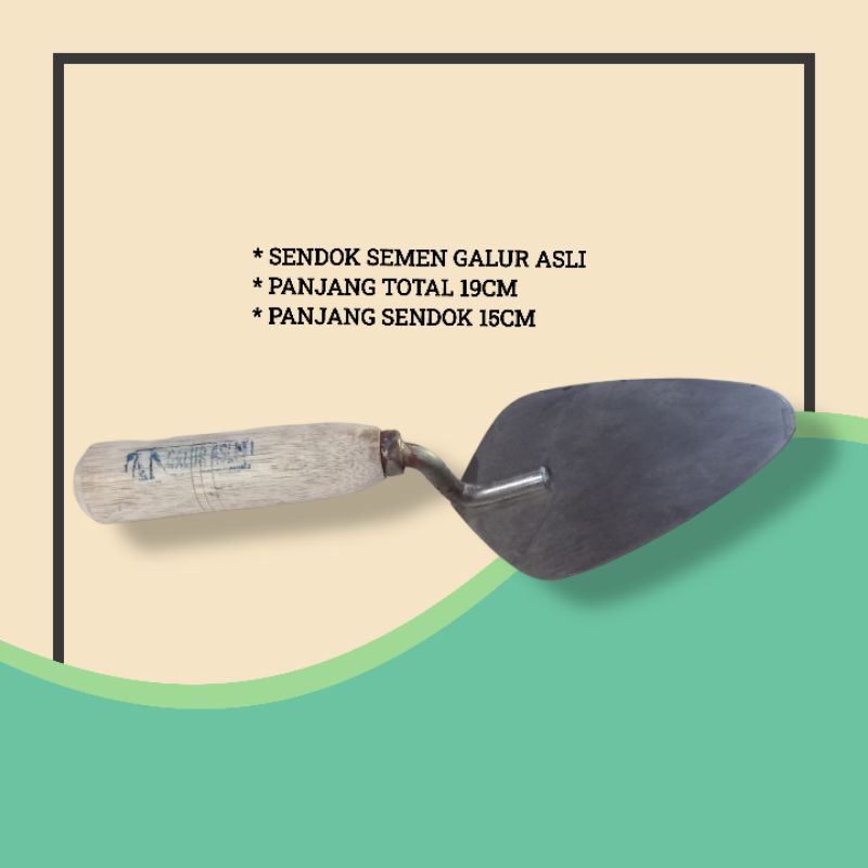 SENDOK CETOK SEMEN PANJANG 15CM GALUR ASLI