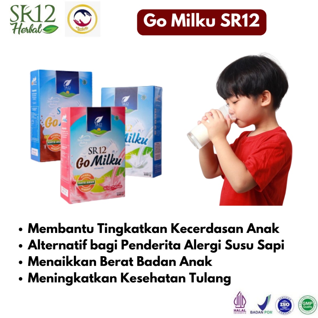 

Gomilku SR12 Susu Gemuk Badan Penambah Berat Badan Suplemen Tepat untuk Anak dan Dewasa Halal Bergizi