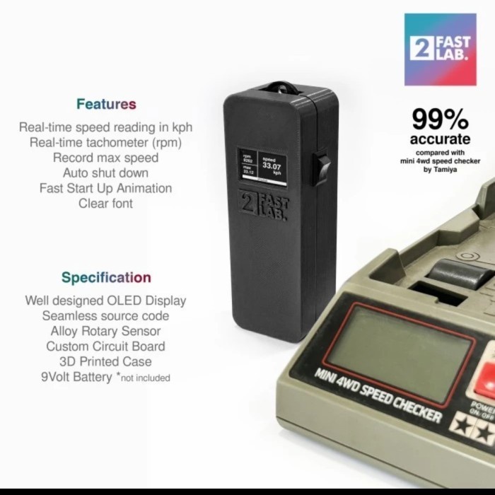 Tamiya Speed Checker Mini4wd by 2Fast Lab