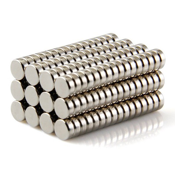 

Strong Neodymium Magnet NdFeB N50 100 PCS-Silver