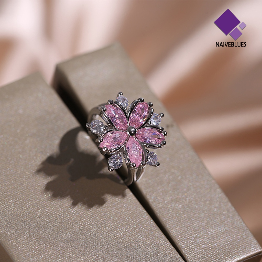 Naiveblue &gt; Wanita Kalung Lapisan Ganda Cubic Zirconia Perhiasan Shiny All Match Anting Cincin