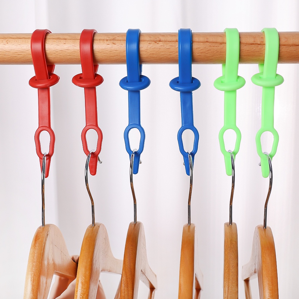 [Warna Random] 10Pcs Pakaian Luar Ruangan Yang Ditayangkan Non-slip Memperbaiki Gesper/Silikon Tahan Angin Kait Gantungan Kunci Tetap/Multi-Fungsi Windbreaker Rak Pengikat/Anti-slip Tahan Lama Hook