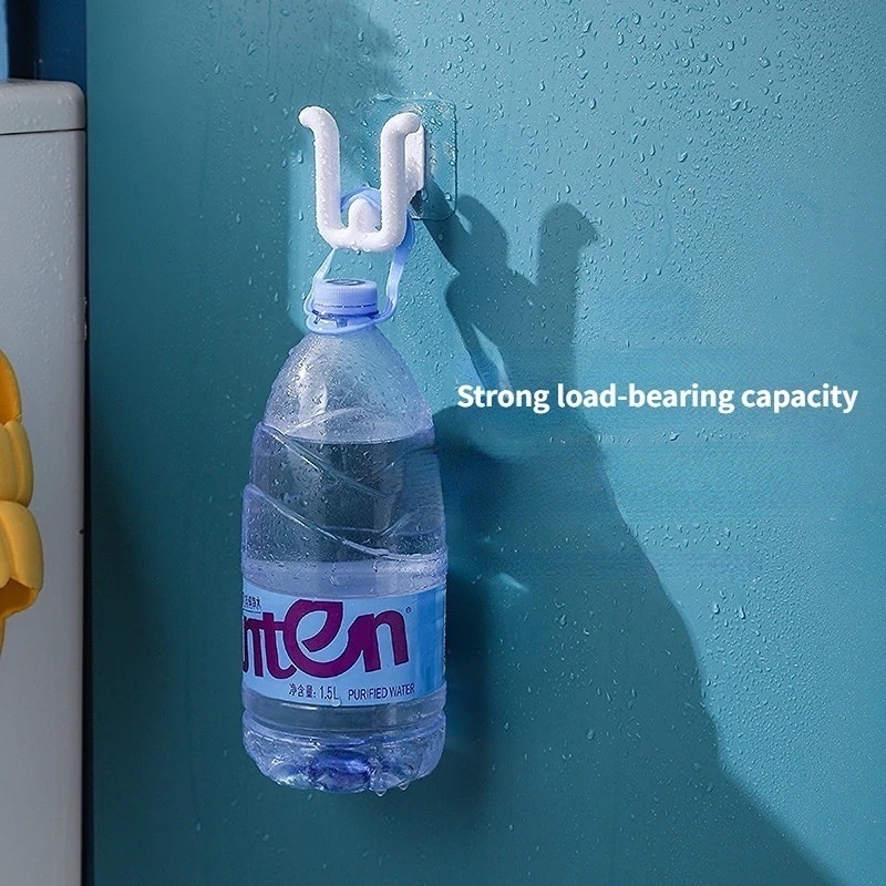 Kait Penyimpanan Sandal PP Perekat Diri Dinding Portable/Rak Gantung Sepatu Hemat Ruang Rumah/Alas Kaki Serbaguna Organize Hooks
