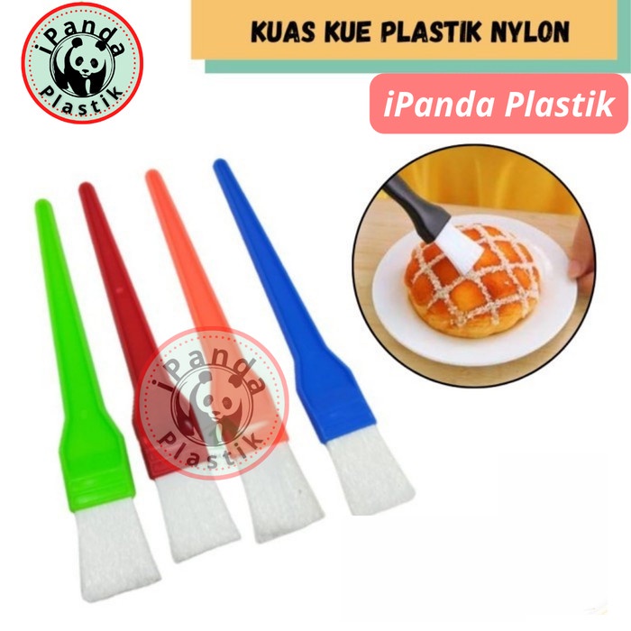 Kuas Kue Kering Plastik Nylon Kuas Poles Makanan Roti Mentega Masker - Kecil 0,5 inch