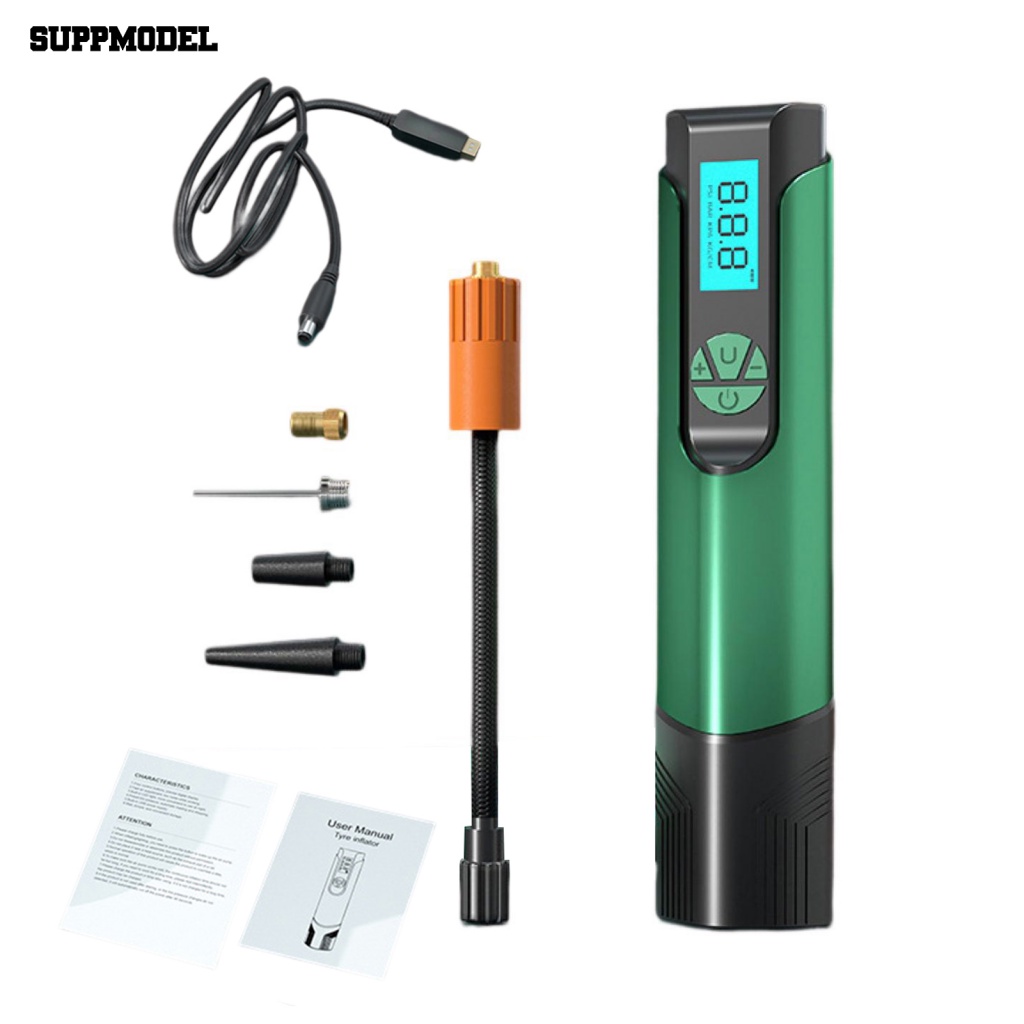 Suppmodel 7.4V Kompresor Angin Aksesori Mobil 4mode Pilihan Car Digital Air Tire Pump Fast Inflation