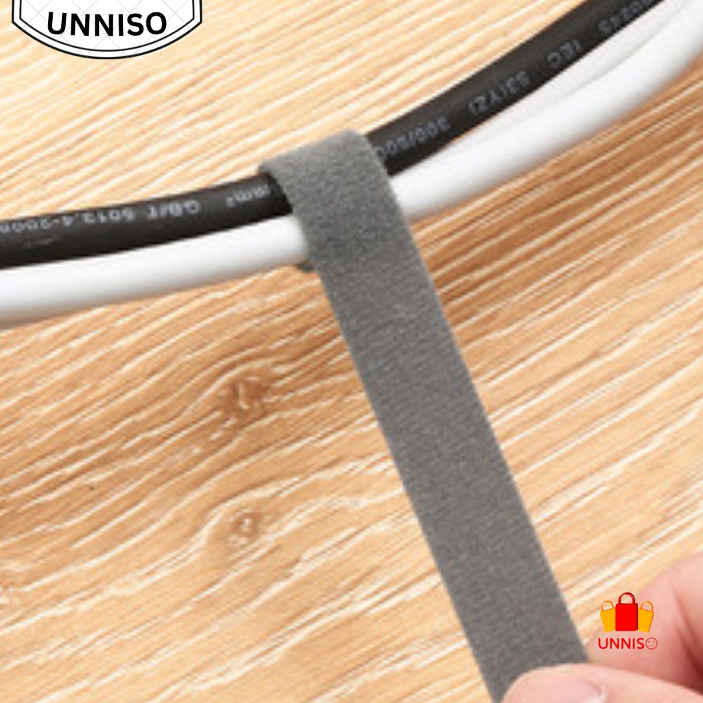 UNNISO - Cable Organizer Velcro Strap Pengikat Kabel Charger 1.5 M