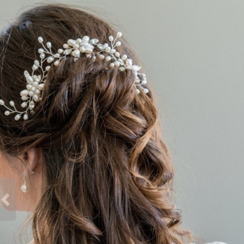 [Unggulan] Berlian Imitasi Berkilau Berbentuk U Klip Pernikahan Styling Rambut Garpu Gadis Manis Pesta Hiasan Kepala Gaya Korea Bridal Mutiara Jepit Rambut