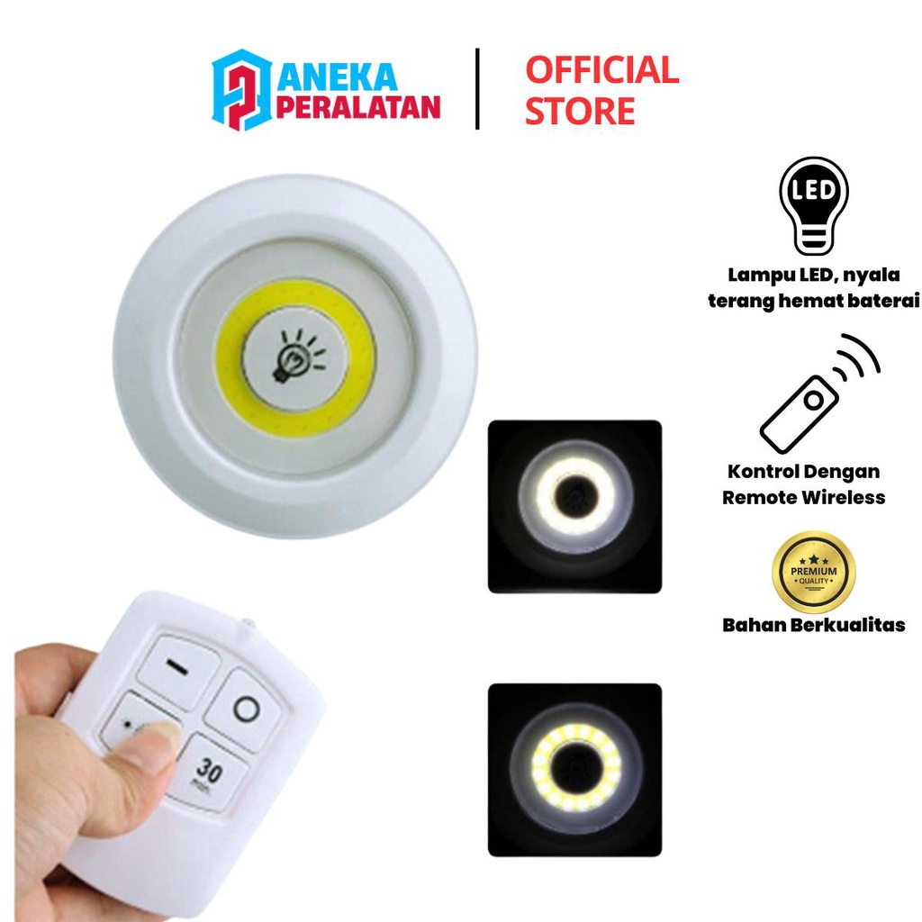 Lampu Darurat Emergency LED Hemat Energi dengan Remote Kontrol dari jarak jauh