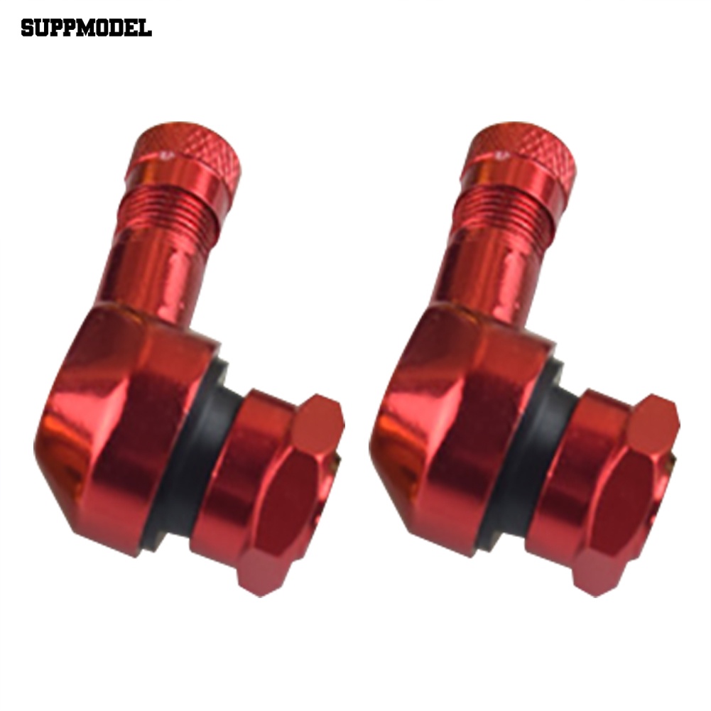 Suppmodel 2Pcs Roda Motor Ban Tire Air Pressure Valve Stem Nozzle Cap Penutup Debu