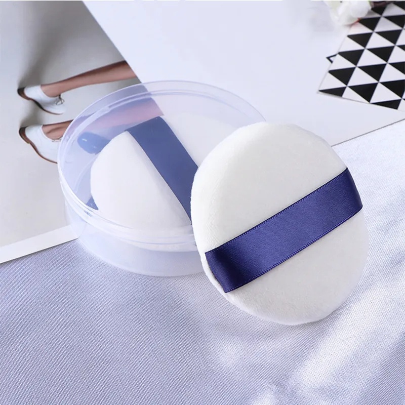 Makeup Telur Transparan Pengeringan Kotak Penyimpanan Portable Transparan Dustproof Powder Puff Storage Case Basah Dan Kering Makeup Sponge Anti-Drop Kotak Penyimpanan