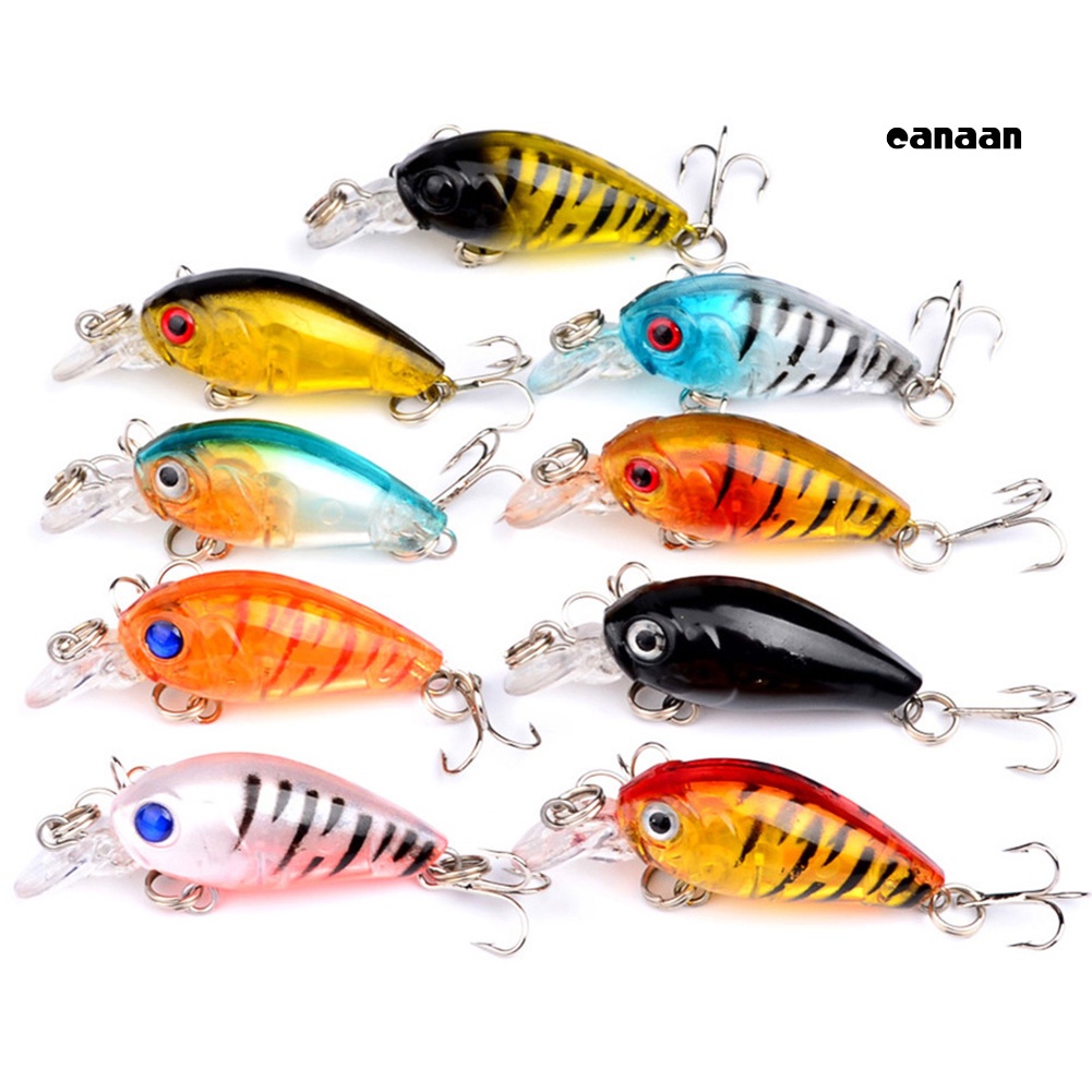 Cnn-4.5cm Umpan Manusia Hidup Pancing Buatan Crankbait Wobbler Ikan Renang Umpan Tackle
