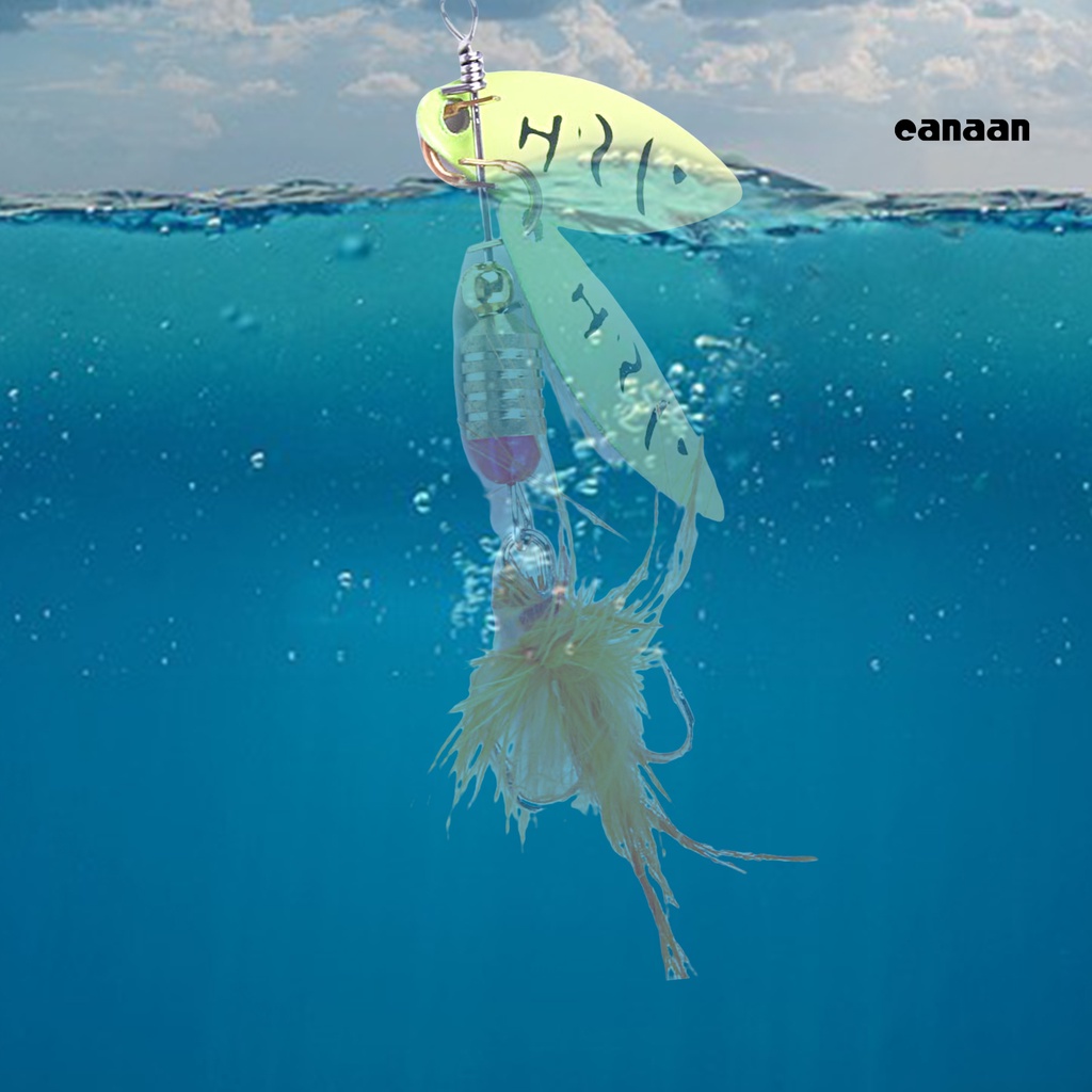 Cnn-4.5g Sequin Umpan Kait Tajam Dengan Simulasi Bulu Angling Daun Berputar Sequin Lures Untuk Memancing Outdoor