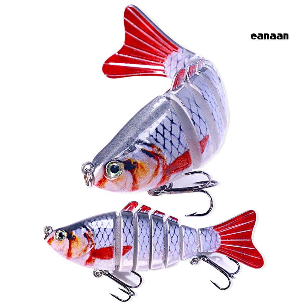 Cnn-umpan Multi-Bagian 2kait Treble Tajam Duri 7bagian Tahan Karat Kekuatan Tinggi 3D Fisheyes Lure Bait Outdoor Tackle