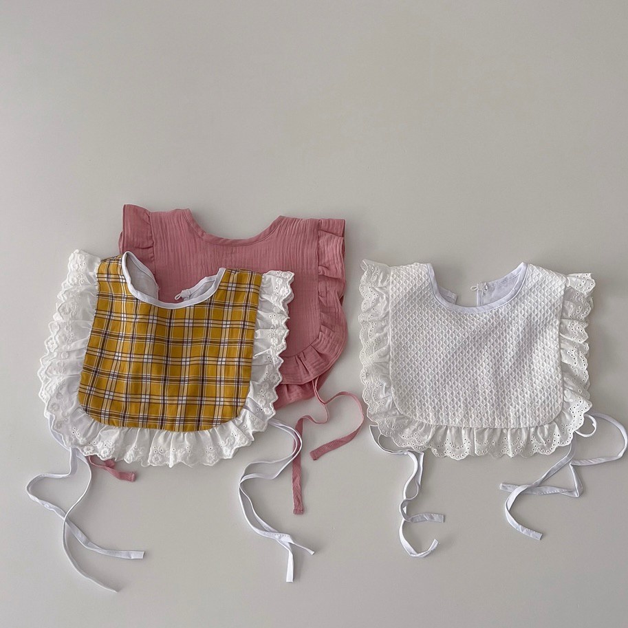 Premium Ruffle BIB SLABBER BAYI SET CELEMEK TATAKAN LIUR ANAK OIMG OBV catalog