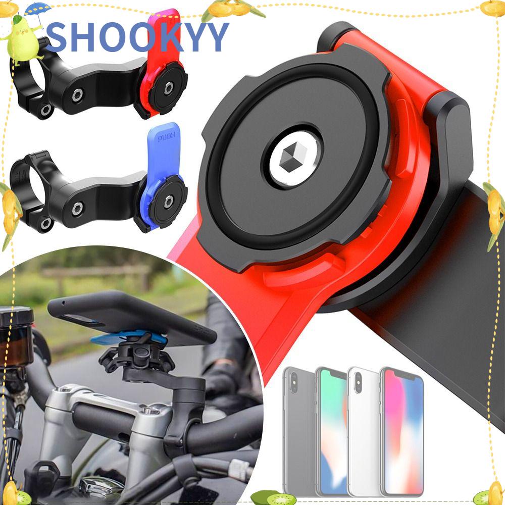 Chookyy Phone Holder Cycling 360-putar Quad Lock Stang Sepeda Motor