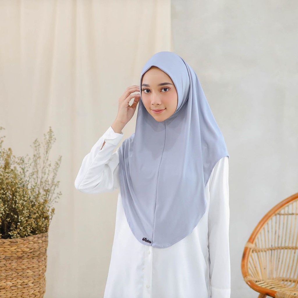 Hijab Bergo Instan Pinguin Non Pet Jilbab Malay Polos Jersey