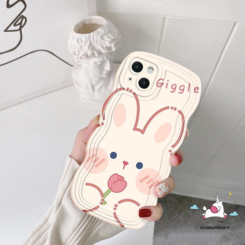 Casing Soft Case Redmi9 12C 9A 10A 10a1 10C 9T A1+9C Redmi Note 11 10 11Pro 10s 11s 8 9 9s 10Pro Max POCO M3 X3 NFC Pro Mi 11T Pro Kartun Beruang Kelinci Lucu Bergelombang Tepi Sarung