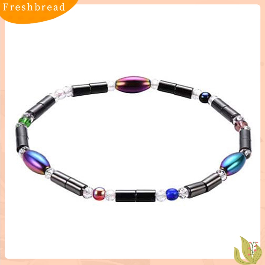 &lt; Freshbread &gt; ic Gelang Halus Pereda Nyeri Fashion Perhiasan Manik-Manik Warna-Warni Bangle Terapi Wanita Untuk Kantor