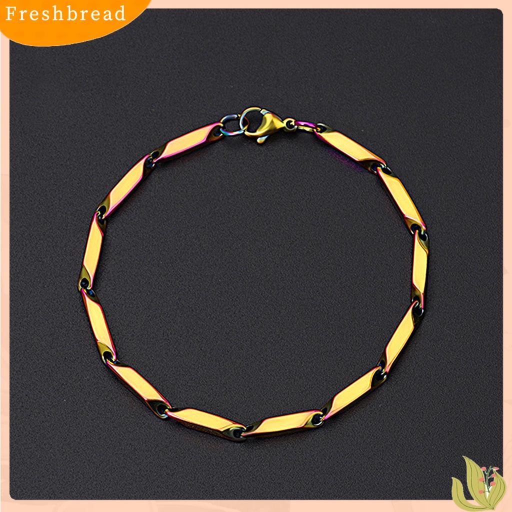 &lt; Freshbread &gt; Proses Quenching Gelang Sederhana Tidak Alergi Rantai Daun Fashion Gelang Tangan Dekorasi