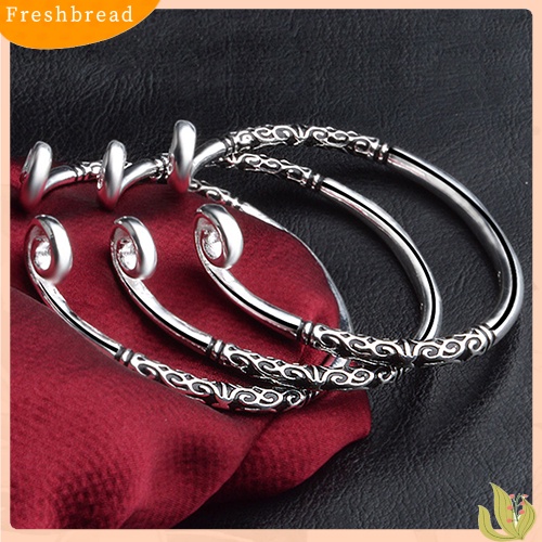 &lt; Freshbread &gt; Fashion Wanita Monkey King Mantra Ajaib Pembukaan Cuff Bangle Gelang Perhiasan