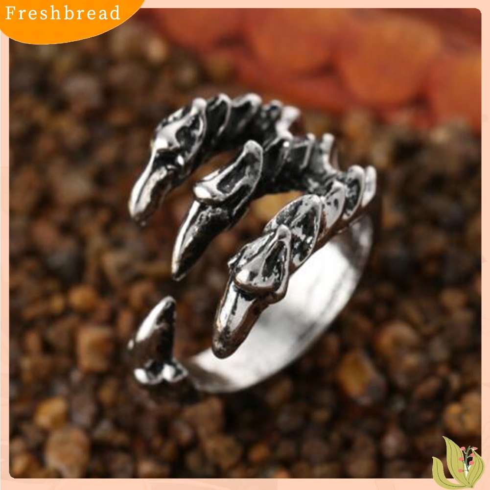 &lt; Freshbread &gt; Pria Wanita Vintage Eagle Claw Open Finger Ring Adjustable Rocker Perhiasan Hadiah