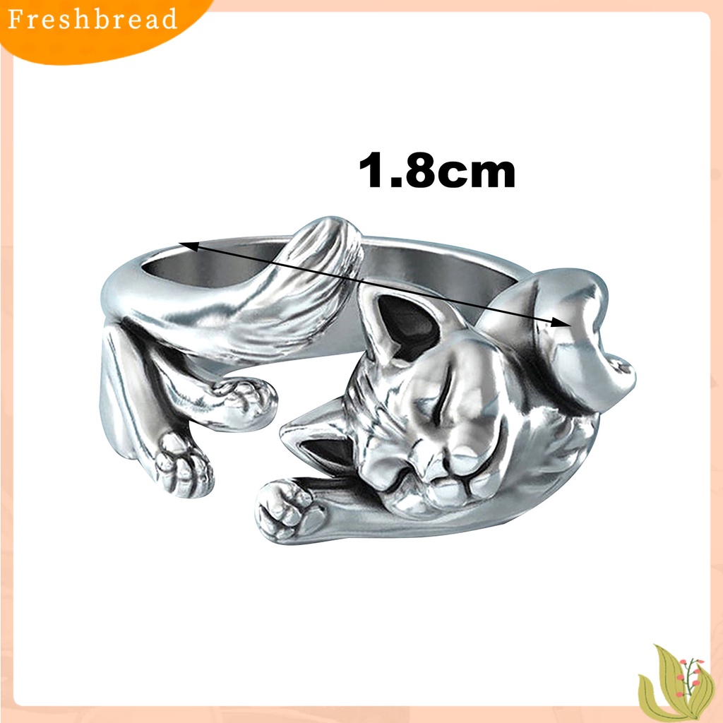 &lt; Freshbread &gt; Opening Ring Vintage Perhiasan Hadiah Anti Luntur Cincin Buka Bungkus Unisex Untuk Pesta