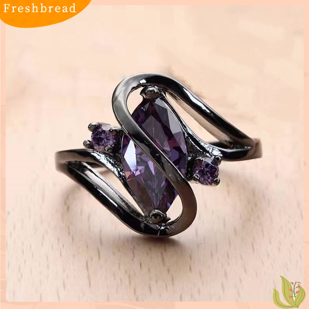 &lt; Freshbread &gt; Finger Band Retro Electroplating Kristal Imitasi Hypoallergenic Geometris Berdandan Sentuhan Kulit Berbentuk S Cincin Buku Jari Wanita Untuk Pakaian Sehari-Hari