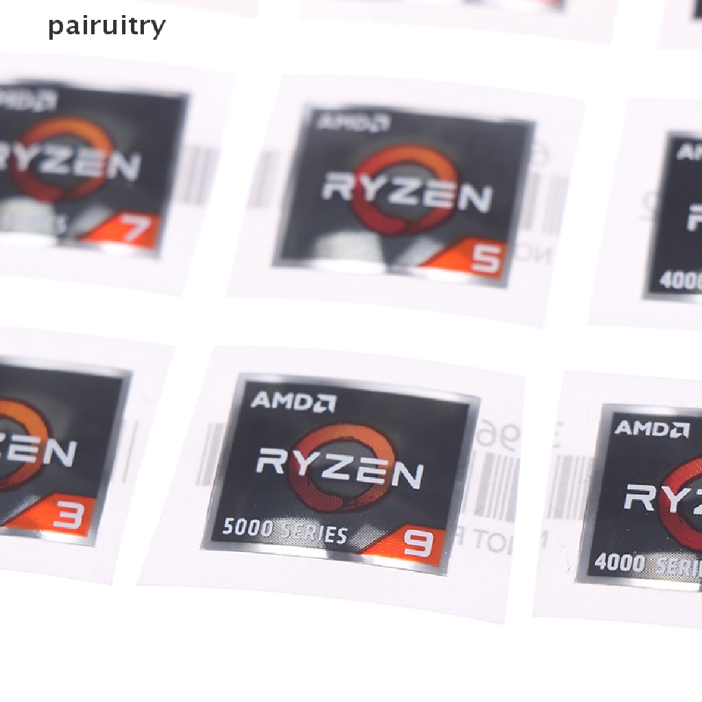 Prt AMD Processor Series Stiker ATHLON Ryzen R 3 5 7 Logo Generasi PRO7 Label PRT