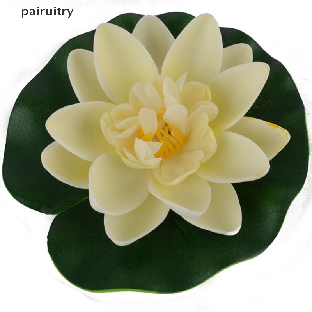 Prt Hotsale DIY Artificial Water Lotus Floag Bunga Ikan SPA Kolam Tanaman Deco PRT