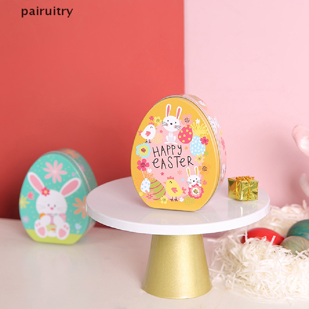 Prt Easter Box Candy Tin Tins Boxes Gift Cookie Storage Tinplatelids Telur Bunny Jar PRT