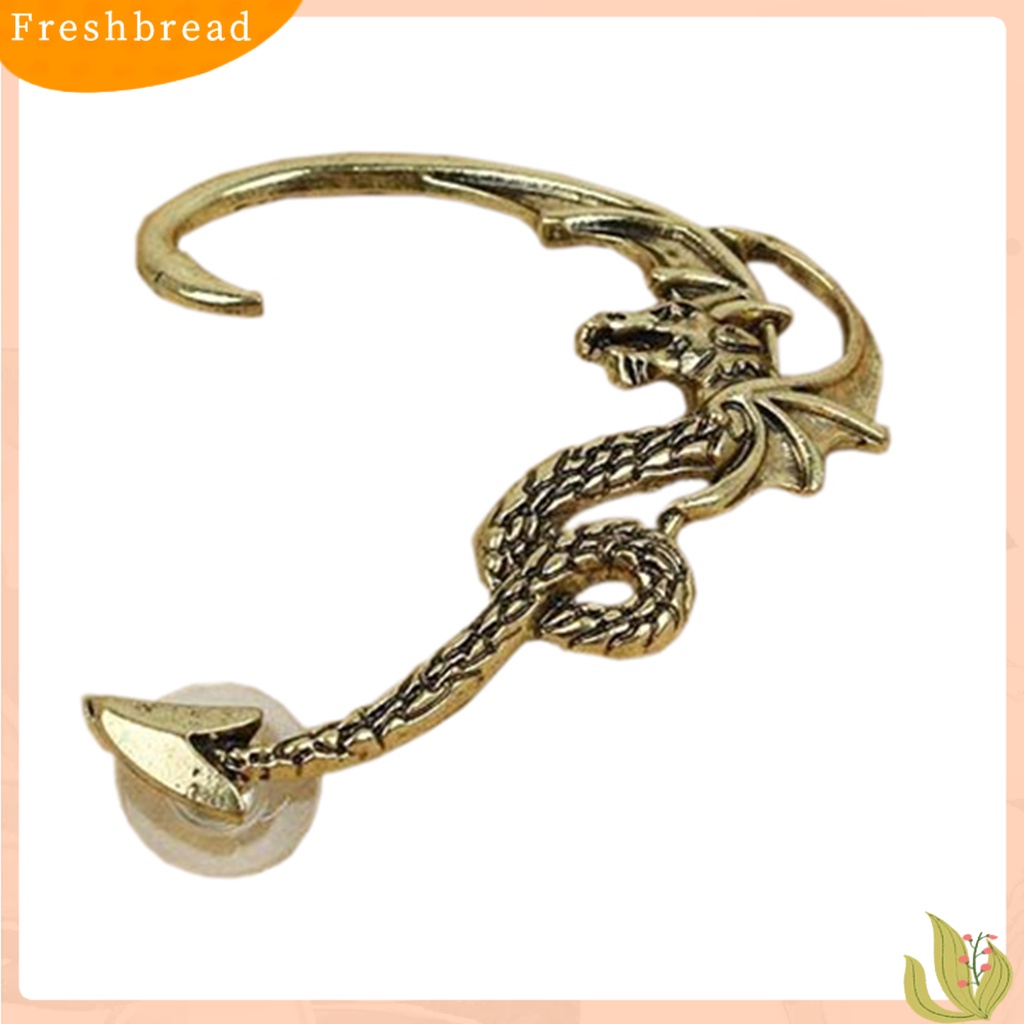 &lt; Freshbread &gt; 1Pc Anting Manset Telinga Vintage Fly Dragon Klip Telinga Kiri Untuk Club