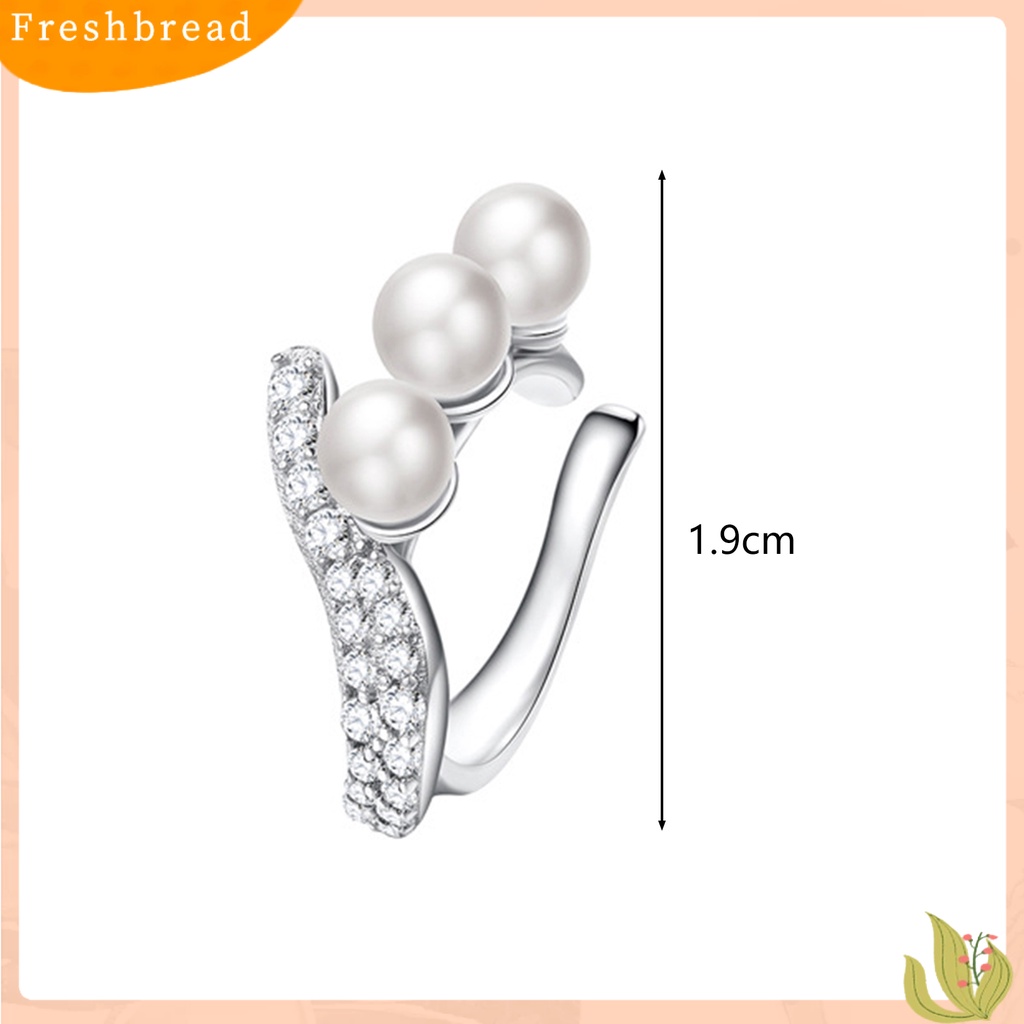 &lt; Freshbread &gt; 1Pc Anting Pengerjaan Halus All-match Indah Menawan Elegan Halus Anting Klip Untuk Pacaran