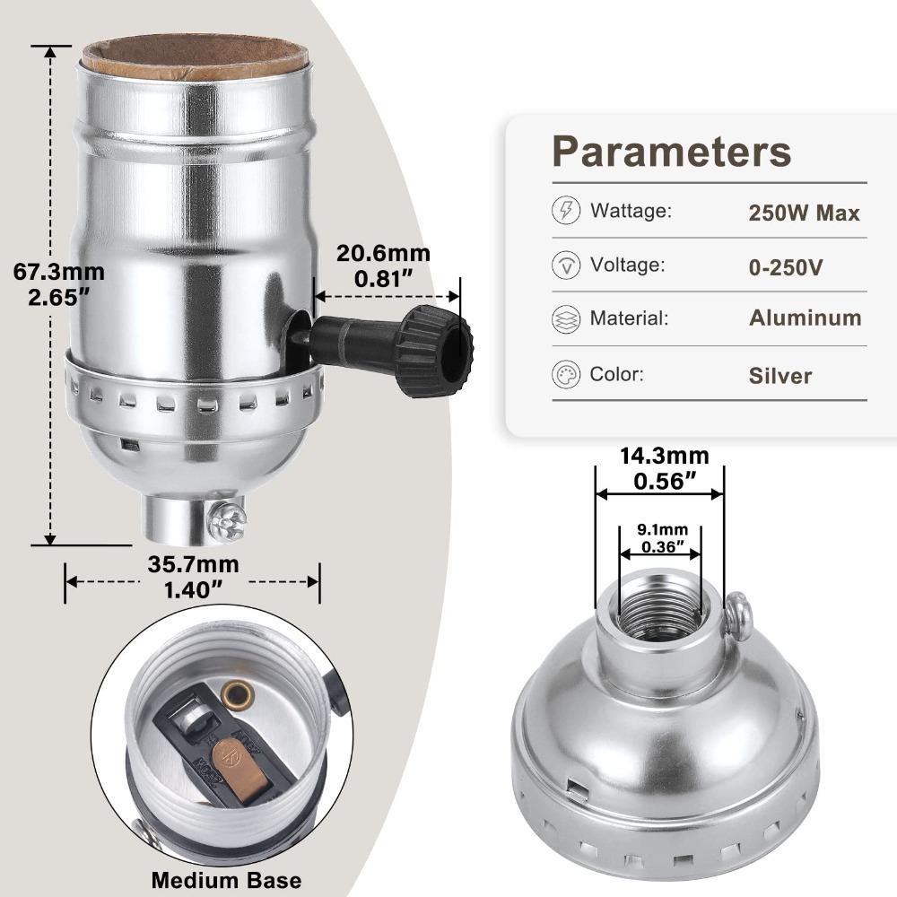 [Elegan] Lampu Gantung Socket Gantung Retro Screw Socket E27 Socket Lampholder Lamp Socket Fitting Dudukan Lampu