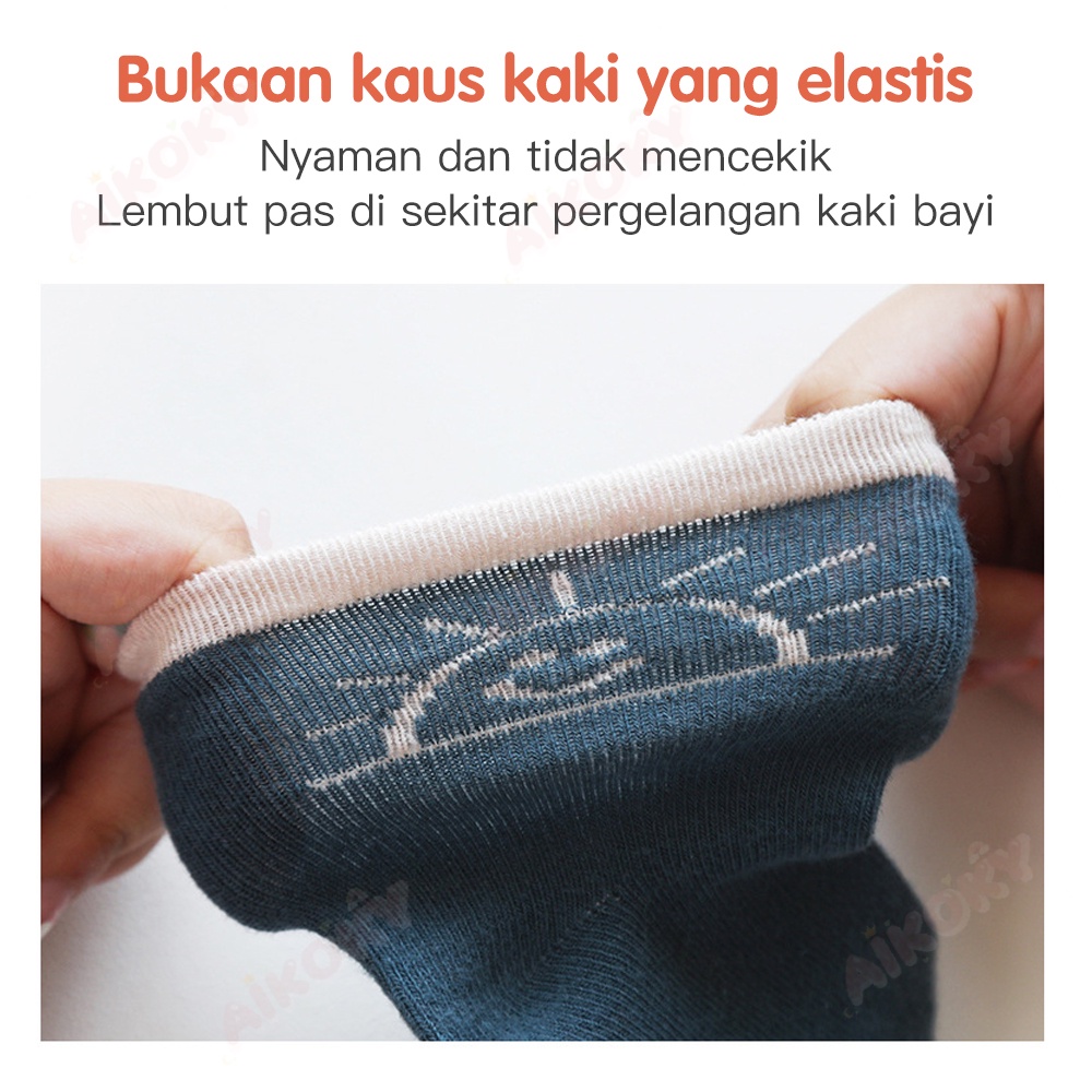 Aikoky Kaos Kaki Bayi Karakter 5 PCS/Set