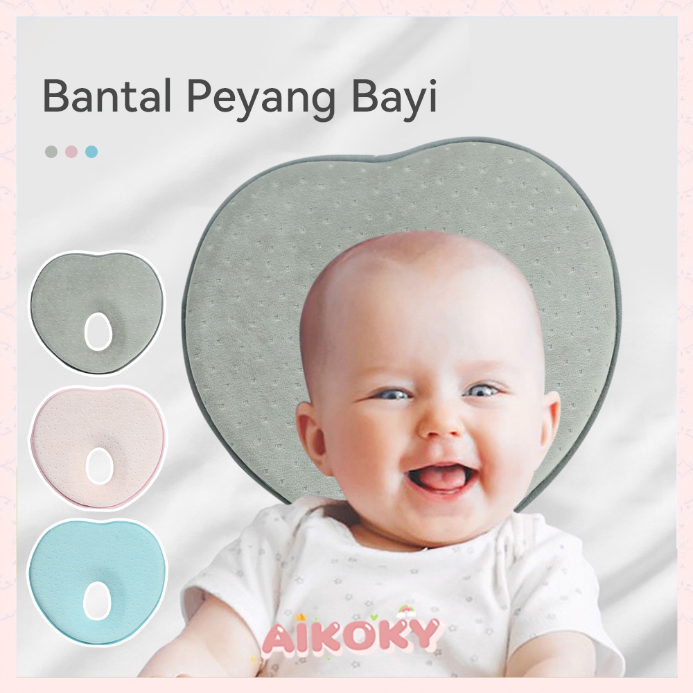 Aikoky Bantal Anti Peyang Untuk Bayi Bentuk Hati