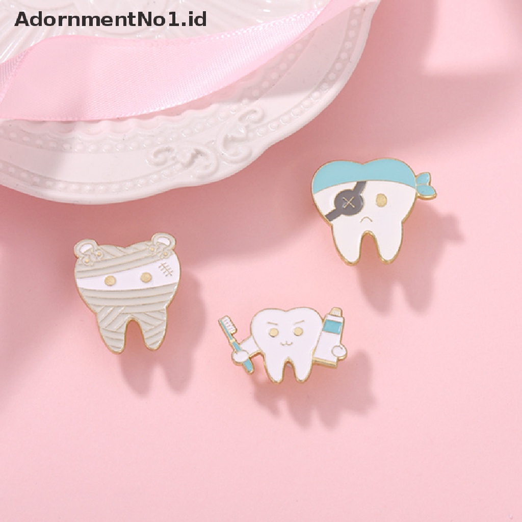 [AdornmentNo1] Kreatif Kesehatan Mulut Enamel Pin Gigi Bajak Laut Bros Kerah Lencana Aksesoris Kartun Dokter Gigi Fashion Perhiasan Hadiah [ID]