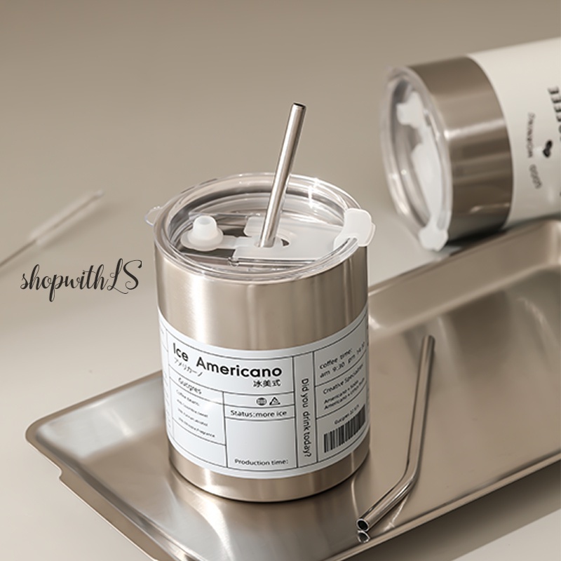 600ml Botol Minum Stainless Steel Cangkir Tumbler Kopi Cup Stainless Steel Portabel