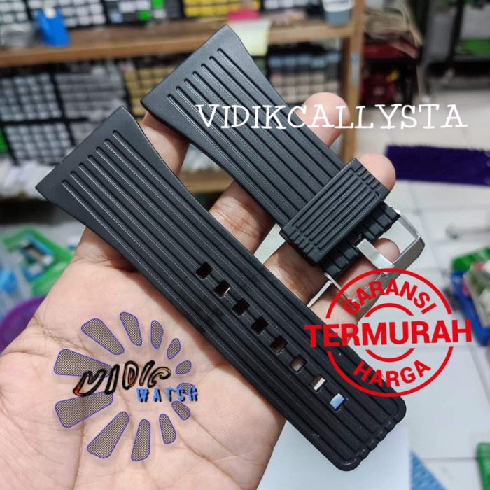 NEW Strap Tali Jam Tangan Karet Rubber 38mm 38 MM Hitam Berkualitas 38