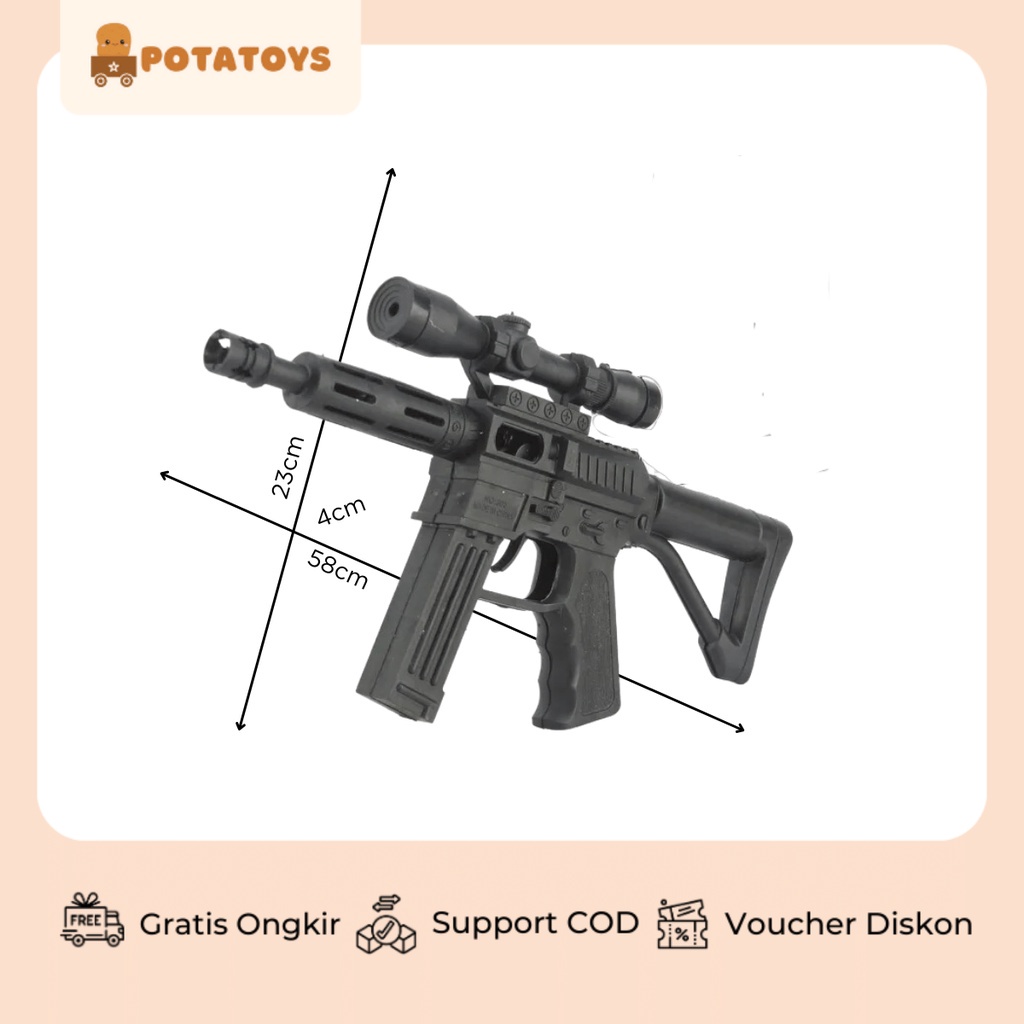 [ Potatoys ] Mainan Rifle Gun / Pistol Laras Panjang Squid Game / Pistol Anak / Pistol Mainan