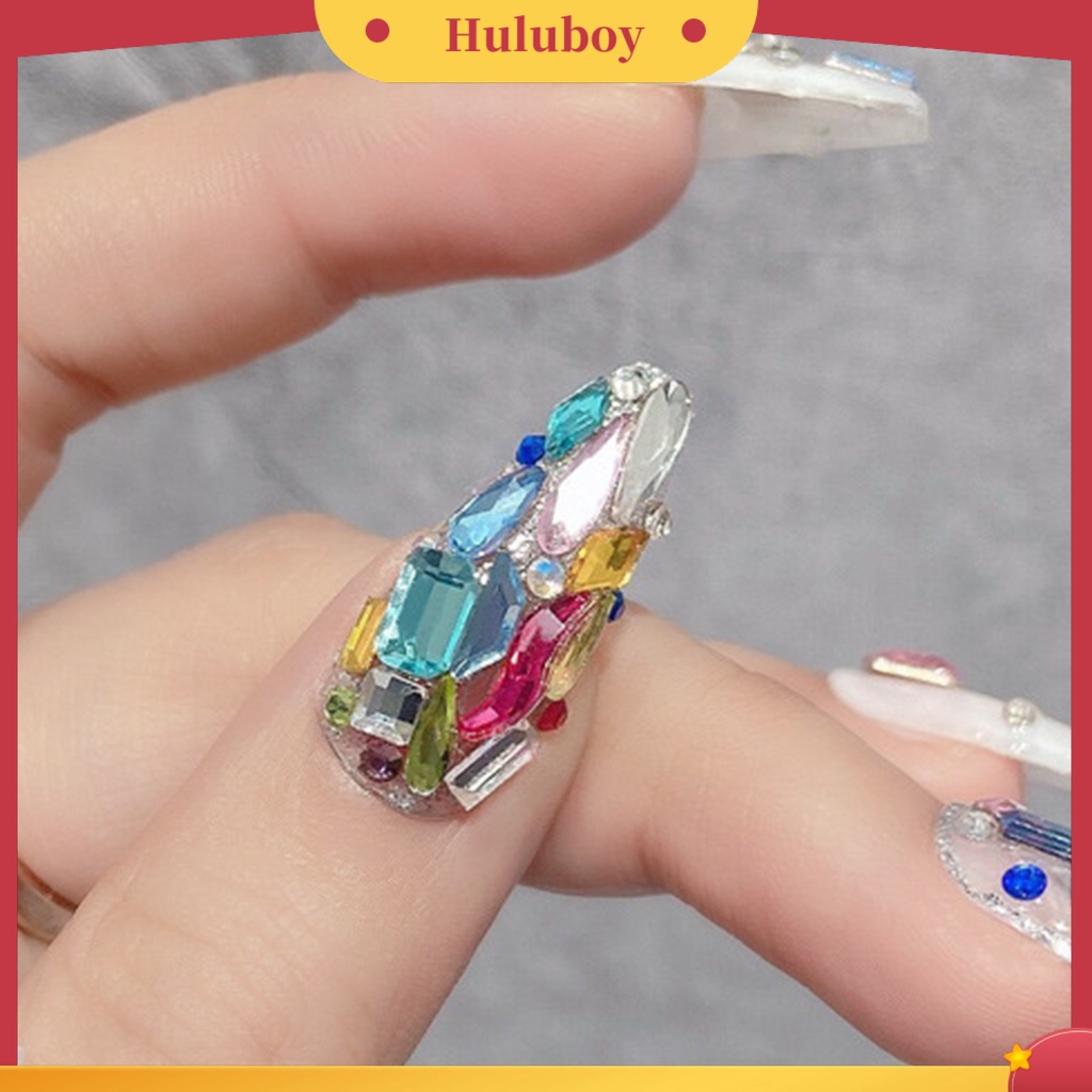 {In Stock} 100Pcs/Bag Kuku Berlian Imitasi Mengkilap Penampilan DIY Kristal Imitasi Halus Gadis Jari Manicure Ornamen Perlengkapan Kecantikan